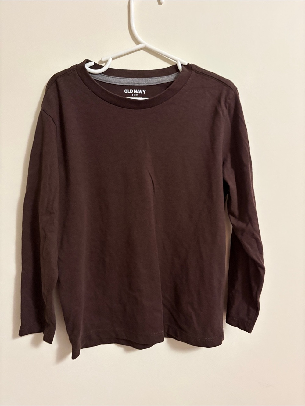 Old Navy Long-Sleeve Crew Tee - Chocolate Brown